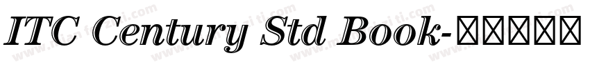 ITC Century Std Book字体转换